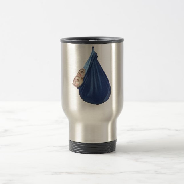 Mug De Voyage Furets dans le café de sac de couchage/tasse de (Centre)