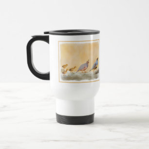 Mug De Voyage Gambrel's Quail Painting Original Bird Art