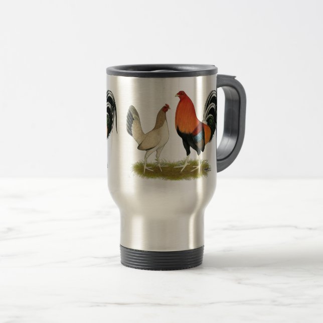 Mug De Voyage Gamefowl wheatens (Devant droit)