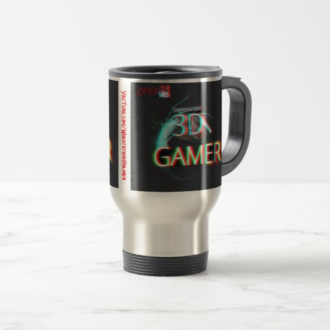 Mug De Voyage Gamer S3D "Metal Edition" (Devant droit)