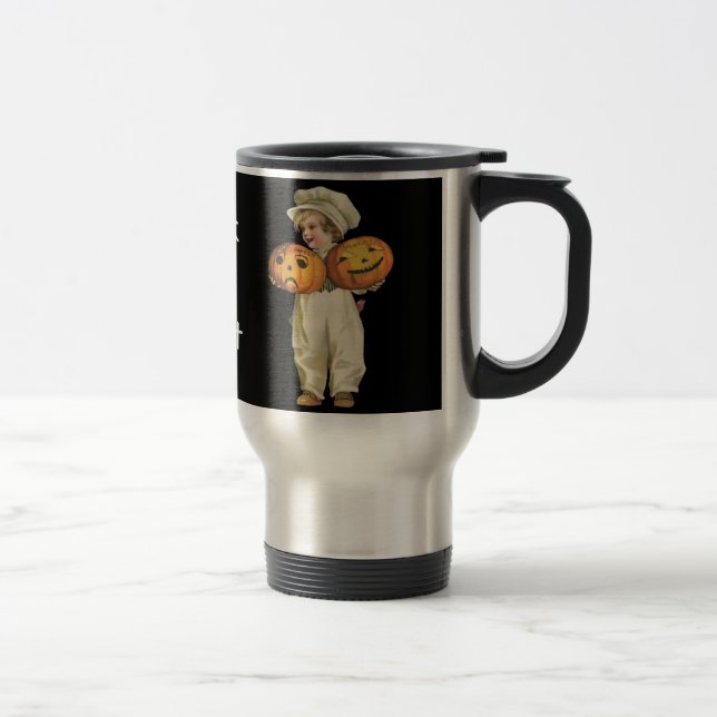 Mug De Voyage Garçon citrouille (Droit)