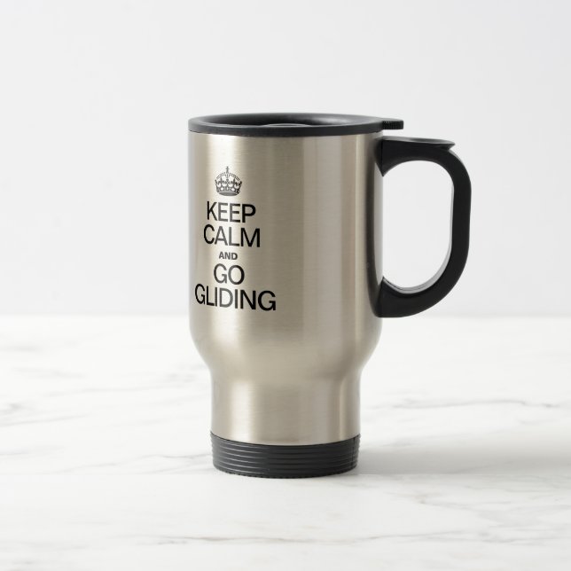 MUG DE VOYAGE GARDEZ LE CALME ET ALLEZ À L'ÉCLAT (Droit)