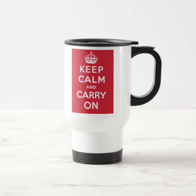 Mug De Voyage Gardez le calme et continuez (Droite)