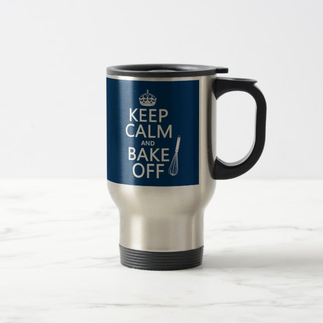 Mug De Voyage Gardez le calme et faites cuire au four (Droit)