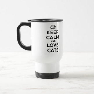 Mug De Voyage Gardez le calme et l'amour chats