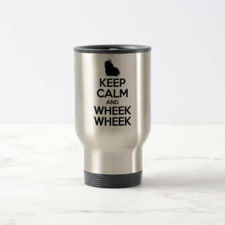 Mug De Voyage Gardez le calme et le Wheek Wheek