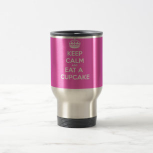 Mug De Voyage Gardez le calme et mangez un petit gâteau