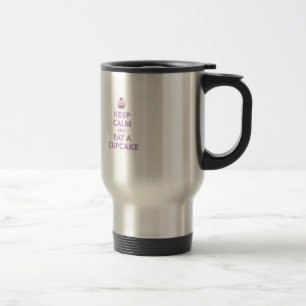 Mug De Voyage Gardez le calme et mangez un petit gâteau