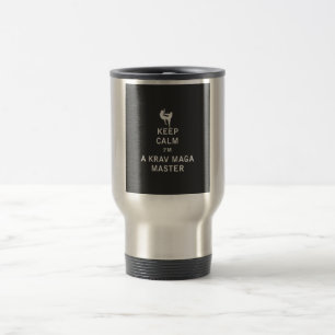 Mug De Voyage Gardez le calme que je suis un maître de Krav Mag