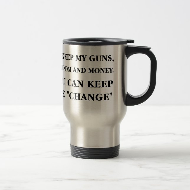 Mug De Voyage Gardez le "changement " (Droit)