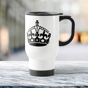 Mug De Voyage Gardez le modèle calme de couronne