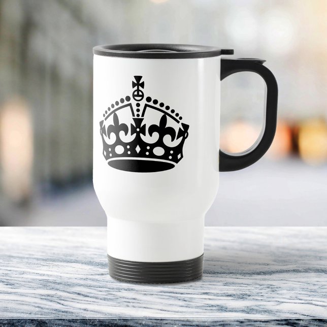 Mug De Voyage Gardez le Modèle de la couronne calme (Créateur téléchargé)