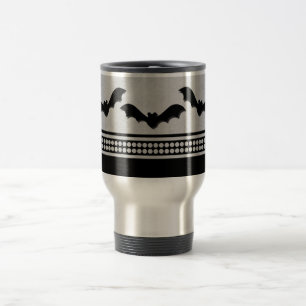 Mug De Voyage Gâté Batty Halloween Mug, gris clair