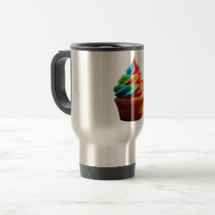 Mug De Voyage Gâteau cupcake arc-en-ciel étourdissant de Slipper