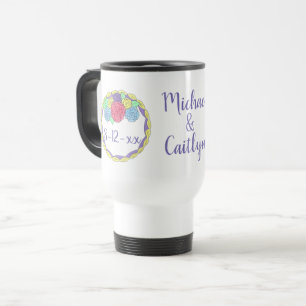 Mug De Voyage Gâteau de mariage personnalisé en rose pour les ma