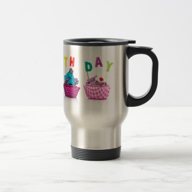 Mug De Voyage Gâteaux d'anniversaire (Droit)
