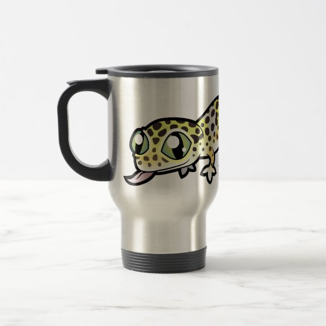 Mug De Voyage Gecko léopard de dessin animé (Gauche)