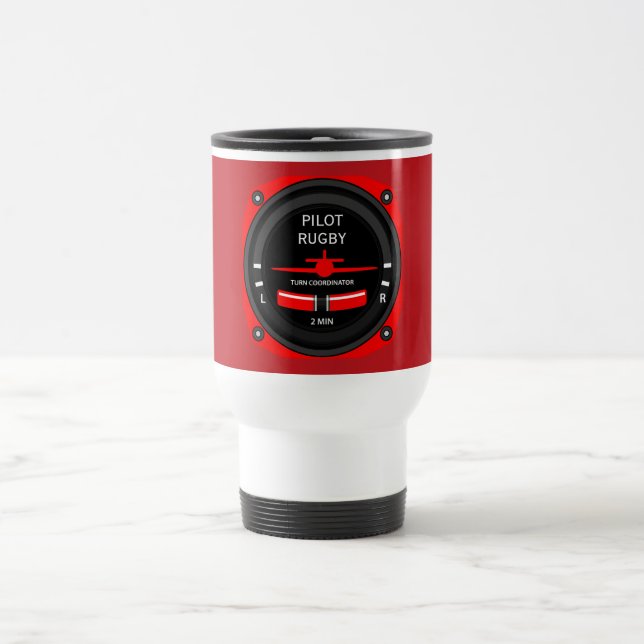 Mug De Voyage Geek aéronautique pilote (Centre)