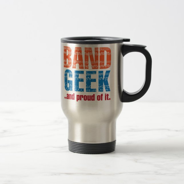 Mug De Voyage Geek de bande ...et fier de lui. (Droit)