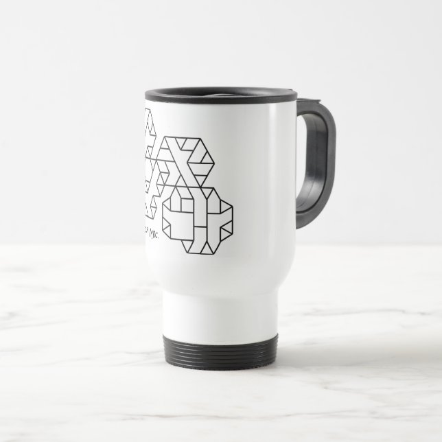 Mug de voyage Geek du 3e degré Vertices (Devant droit)