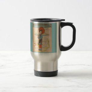 Mug De Voyage Geisha japonais vintage