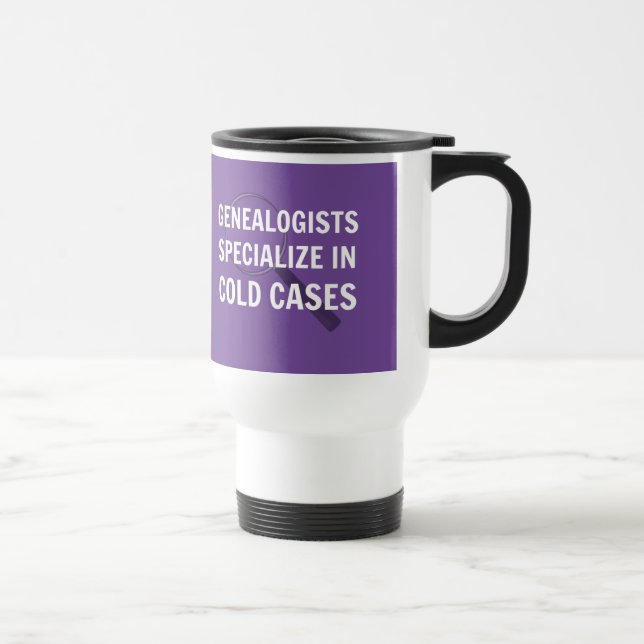 Mug de voyage généalogique (violet) (Droite)