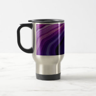 Mug De Voyage Géode Violet Tourbillonnant Tombé