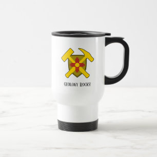 Mug De Voyage "Geology Rocks" Nouveau-Mexique Drapeau Marteau Lo