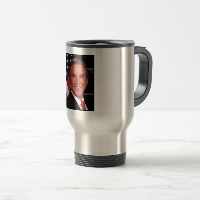 Mug De Voyage George Bush 43ème photo du président américain (Devant droit)