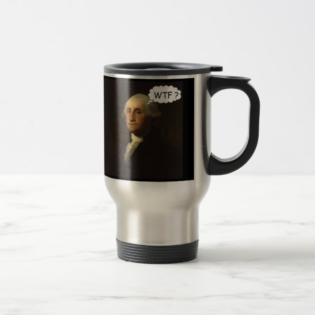 Mug De Voyage George Washington tournant dans sa tombe (Droit)