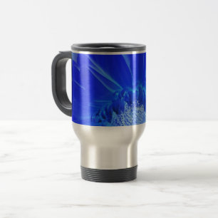 Mug De Voyage gerbera bleu électrique