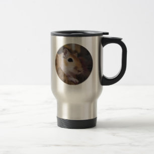Mug De Voyage Gerbille d'or mignonne d'animal familier