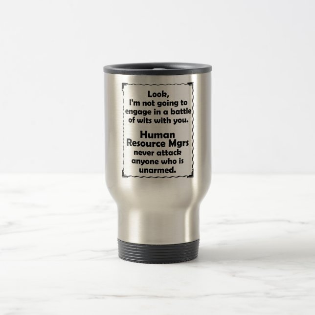 Mug De Voyage Gestionnaire de ressources d'humain de joute (Centre)
