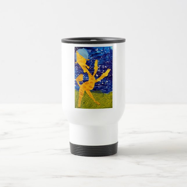 Mug De Voyage Girafe éclairée par la lune - illustration par (Centre)