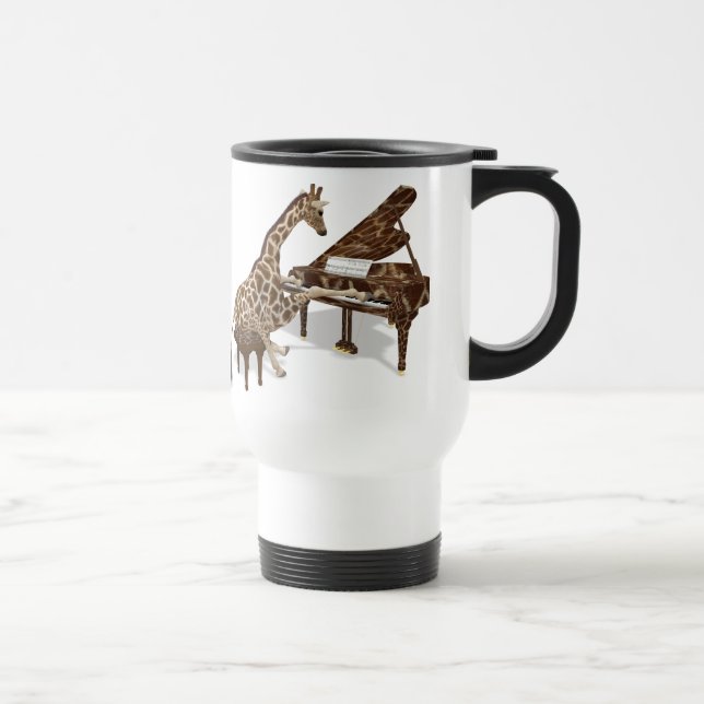 Mug De Voyage Giraffe Joue Grand Piano (Droite)