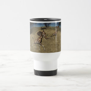 Mug De Voyage Giraffes d'éléphants mignons