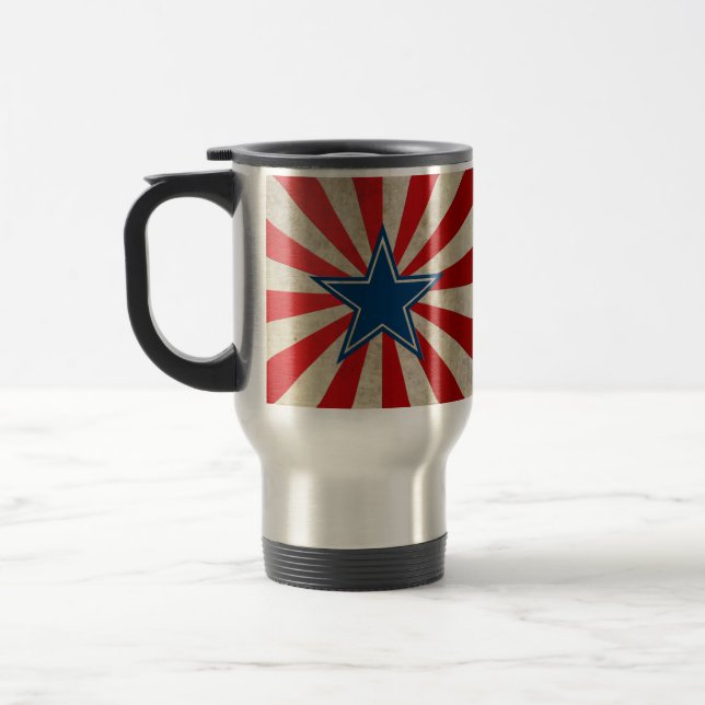 Mug De Voyage Gloire vieillissante - Rouge, Blanc et Bleu (Gauche)