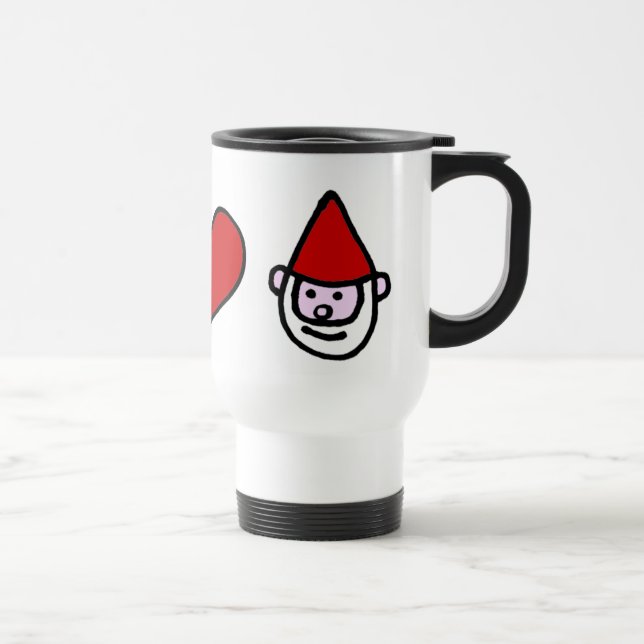 Mug De Voyage Gnome d'amour de paix (Droite)