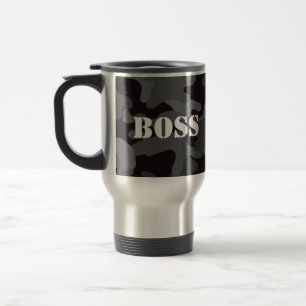 Mug De Voyage Gobelet de voyage pour boissons camouflage noir Bo