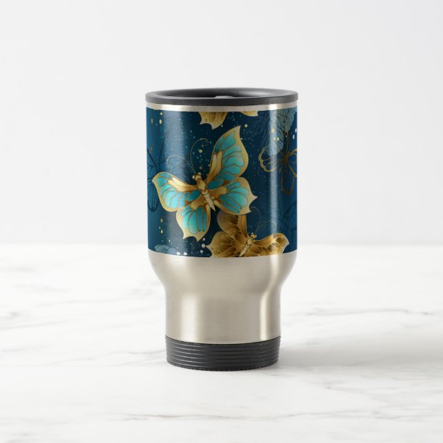 Mug De Voyage Golden butterflies (Centre)