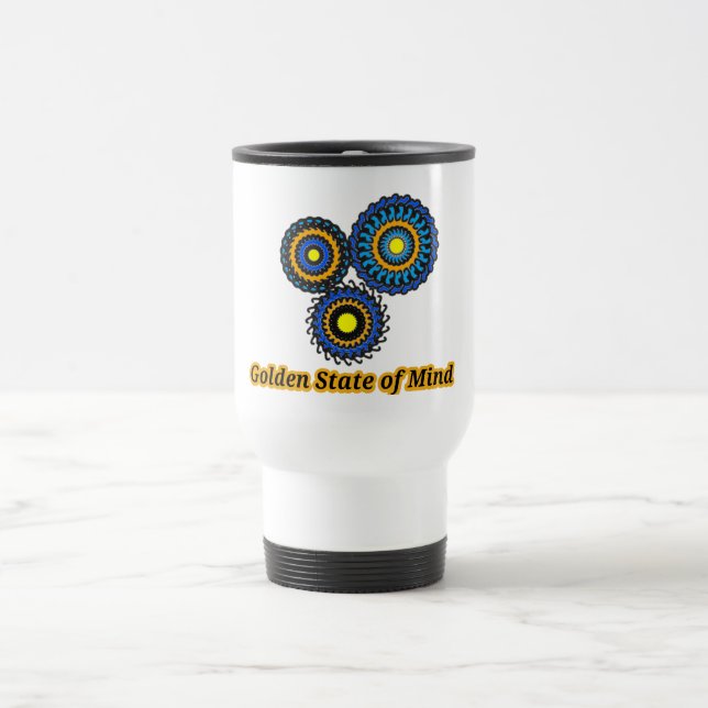 Mug De Voyage Golden Circle Design (Centre)