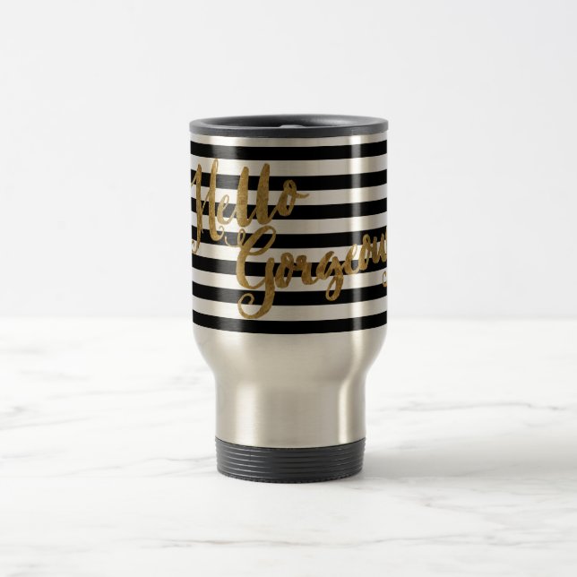 Mug De Voyage Golden Hello Superbes bandes (Centre)