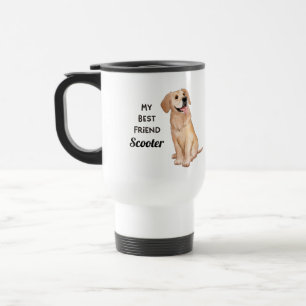 Mug De Voyage Golden Retriever Mon meilleur ami Nom personnalisé