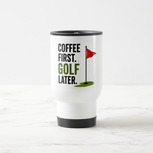Mug De Voyage Golf café quotidien  (Centre)