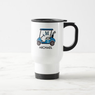 Mug De Voyage Golf personnalisé avec navette de panier