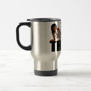 Mug De Voyage Good Thick - Femme en robe rayée noire