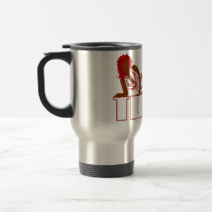 Mug De Voyage Good Thick - Femme en robe rayée noire