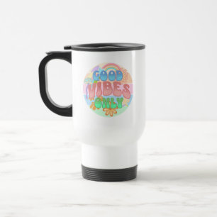 Mug De Voyage Good Vibes uniquement   Retro Vintage
