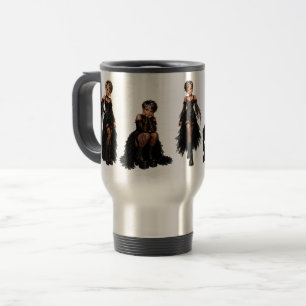 Mug De Voyage Goth Mae – Dentelle noire et attitude de fille got