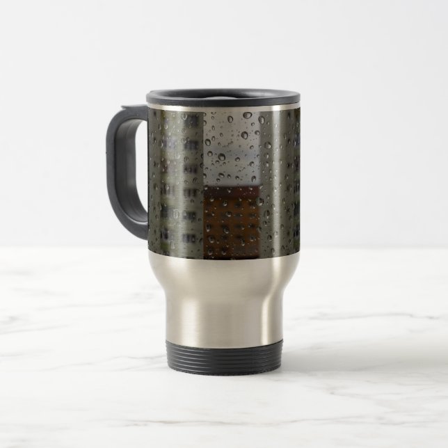 Mug De Voyage Gouttes de pluie (Devant gauche)